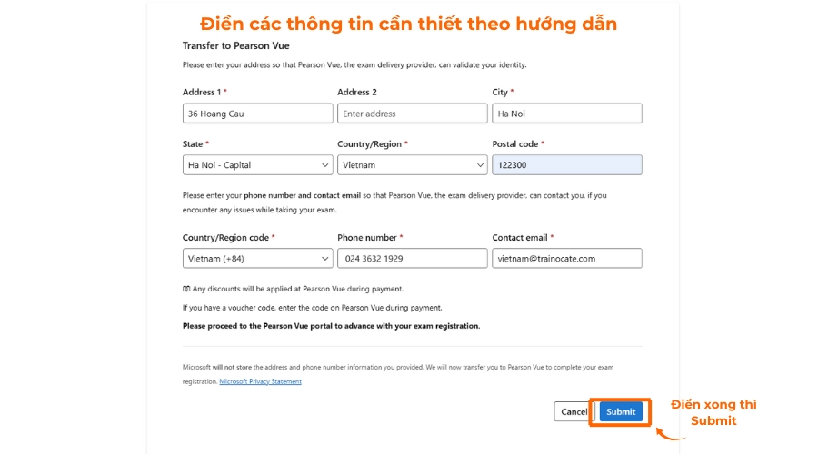 Hướng dẫn đăng ký thi chứng chỉ Microsoft