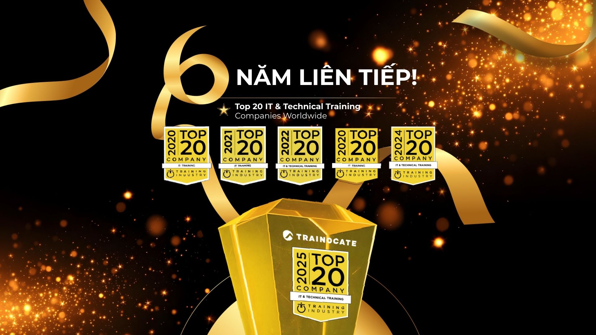 Trainocate 6 năm liên tiếp đạt giải thưởng "Top 20 IT & Technical Training Companies Worldwide"