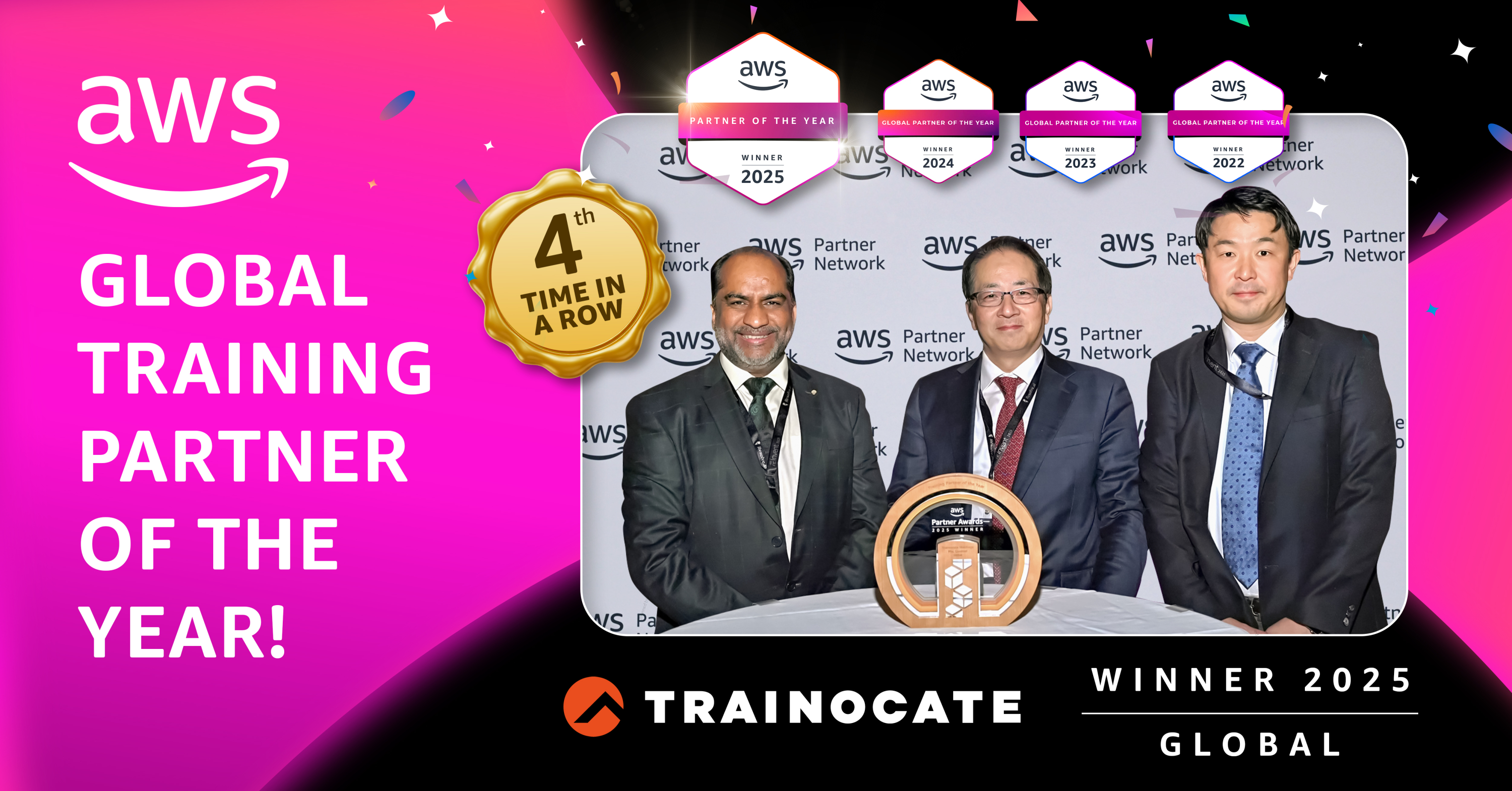 Trainocate đạt giải thưởng "Đối tác toàn cầu của AWS" lần thứ 4 liên tiếp